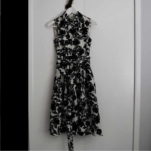 Eliza J (Nordstrom Rack) floral midi shirt dress with pockets - Picture 1 of 6